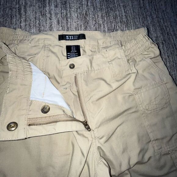 5.11 Tactical Women’s Size 8 Cargo Pants‎ Tan Khaki Casual Stretch Pockets - Picture 2 of 6